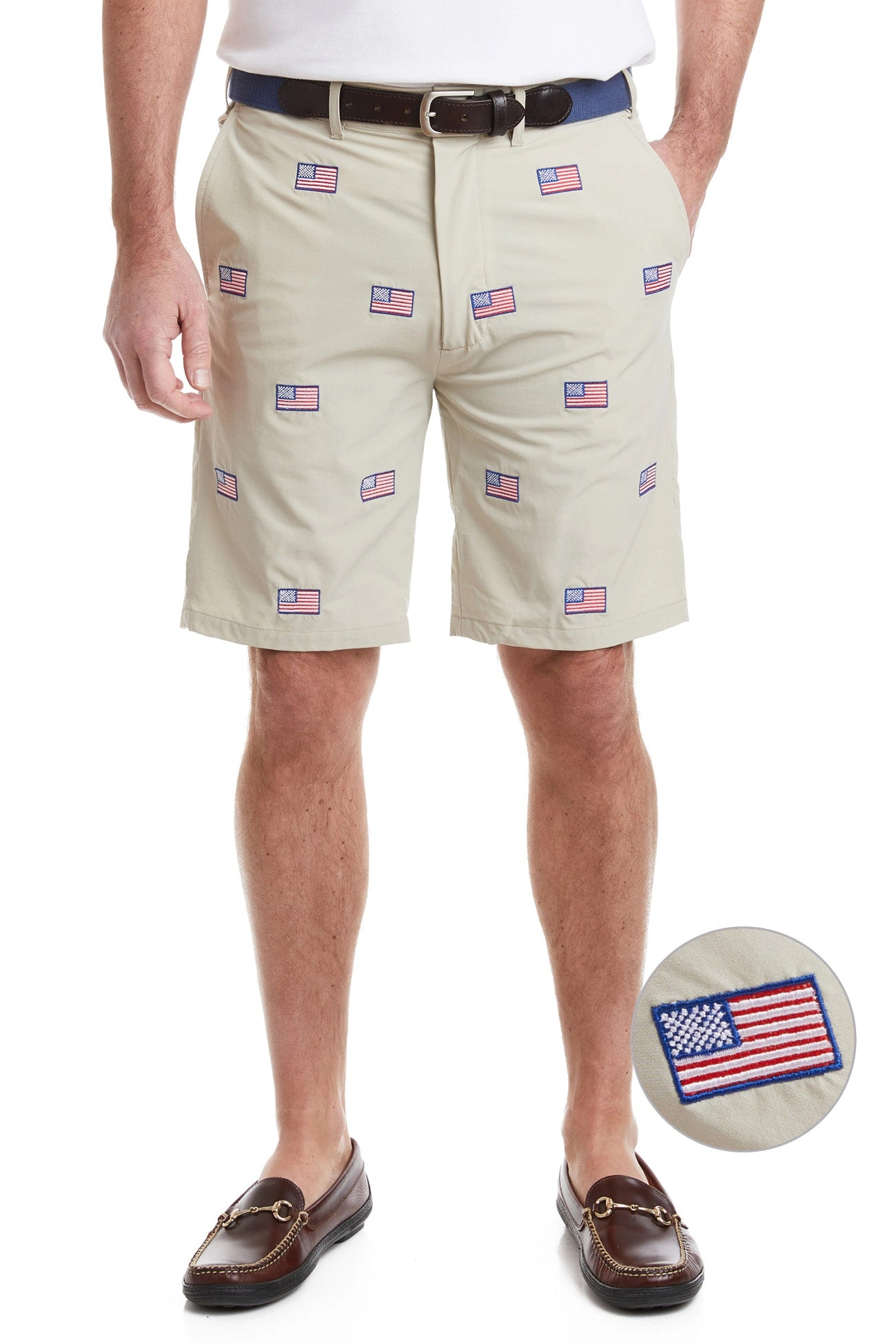 Stars & Stripes Khaki Shorts: ACKformance, Freedom on Fleek!
